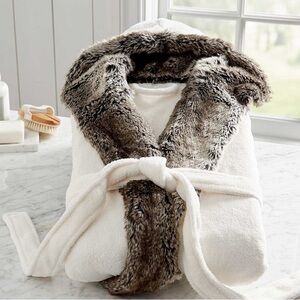 Pottery Barn Faux Fur Ombre Robe